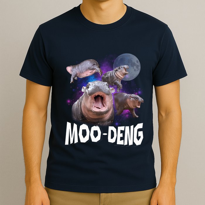 Famous Baby Pygmy Hippo Moo Deng Funny For Animal Lover T-Shirt
