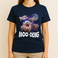 Famous Baby Pygmy Hippo Moo Deng Funny For Animal Lover T-Shirt