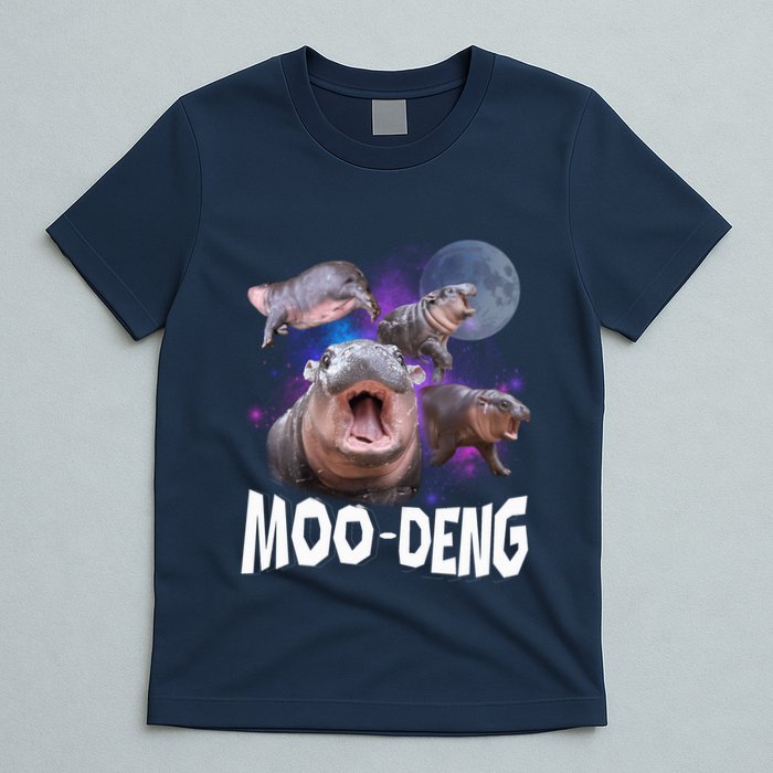Famous Baby Pygmy Hippo Moo Deng Funny For Animal Lover T-Shirt