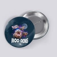 Famous Baby Pygmy Hippo Moo Deng Funny For Animal Lover Button