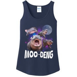 Famous Baby Pygmy Hippo Moo Deng Funny For Animal Lover Ladies Essential Tank