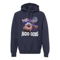 Famous Baby Pygmy Hippo Moo Deng Funny For Animal Lover Premium Hoodie