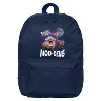 Famous Baby Pygmy Hippo Moo Deng Funny For Animal Lover 16 in Basic Backpack