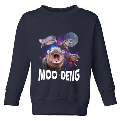 Famous Baby Pygmy Hippo Moo Deng Funny For Animal Lover Toddler Sweatshirt