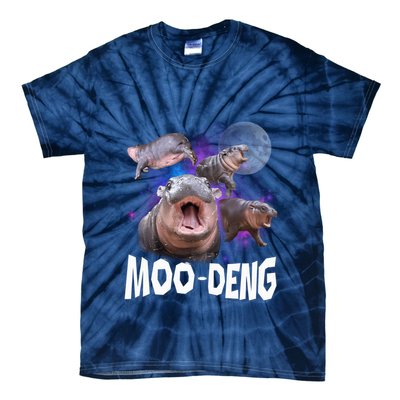 Famous Baby Pygmy Hippo Moo Deng Funny For Animal Lover Tie-Dye T-Shirt