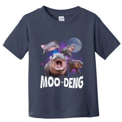 Famous Baby Pygmy Hippo Moo Deng Funny For Animal Lover Toddler T-Shirt