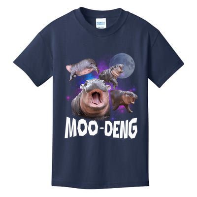 Famous Baby Pygmy Hippo Moo Deng Funny For Animal Lover Kids T-Shirt