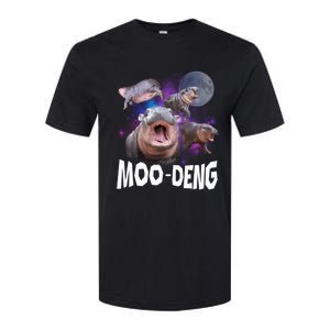 Famous Baby Pygmy Hippo Moo Deng Funny For Animal Lover Softstyle CVC T-Shirt