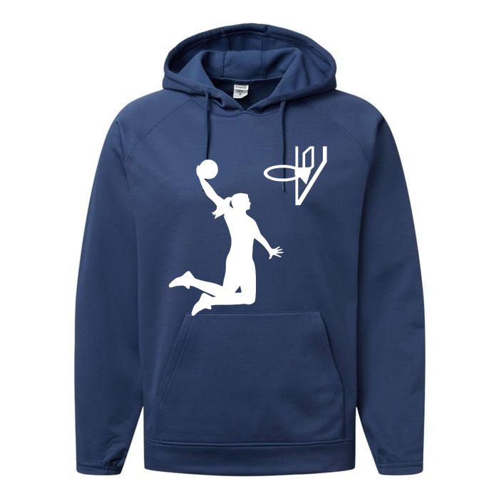 Female Basketball Player Performance Fleece Hoodie