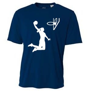 Female Basketball Player Cooling Performance Crew T-Shirt