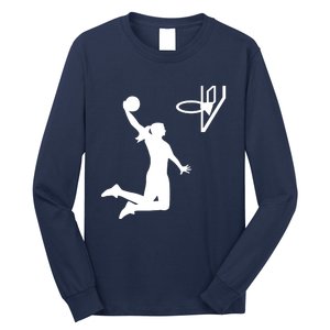 Female Basketball Player Long Sleeve Shirt