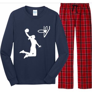 Female Basketball Player Long Sleeve Pajama Set