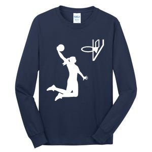 Female Basketball Player Tall Long Sleeve T-Shirt