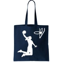 Female Basketball Player Tote Bag