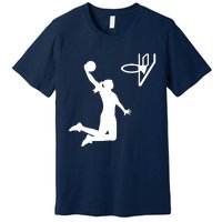 Female Basketball Player Premium T-Shirt