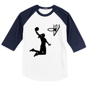 Female Basketball Player Baseball Sleeve Shirt