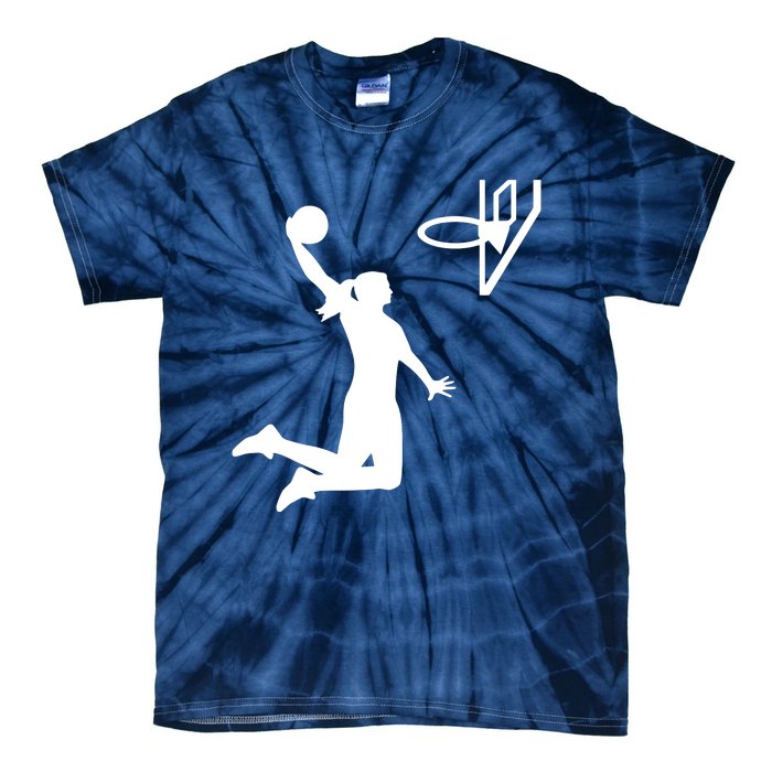 Female Basketball Player Tie-Dye T-Shirt