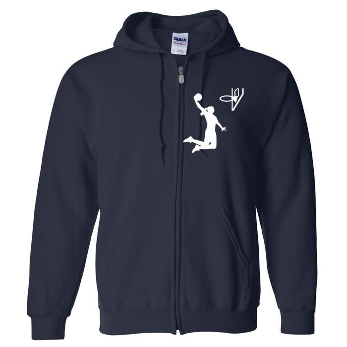 Female Basketball Player Full Zip Hoodie