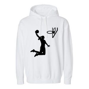 Female Basketball Player Garment-Dyed Fleece Hoodie