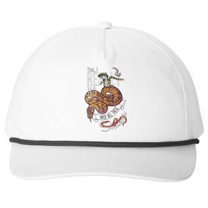 Funny Ball Python With Corn Hognose Carpet Snake Reptile Snapback Five-Panel Rope Hat