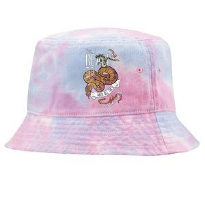 Funny Ball Python With Corn Hognose Carpet Snake Reptile Tie-Dyed Bucket Hat