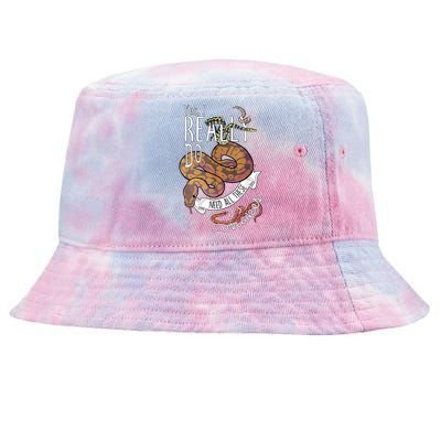 Funny Ball Python With Corn Hognose Carpet Snake Reptile Tie-Dyed Bucket Hat