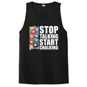 Funny Billiard Pool Cue Player Gift Stop Talking Start Chalking Cool Gift PosiCharge Competitor Tank