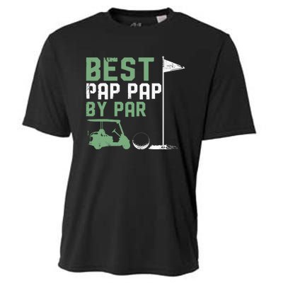 Funny Best Pap Pap By Par FatherS Day Golf Lover Golfer Cooling Performance Crew T-Shirt