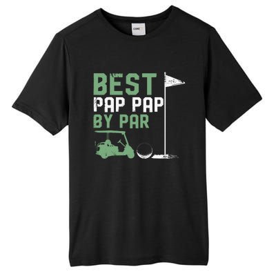 Funny Best Pap Pap By Par FatherS Day Golf Lover Golfer Tall Fusion ChromaSoft Performance T-Shirt