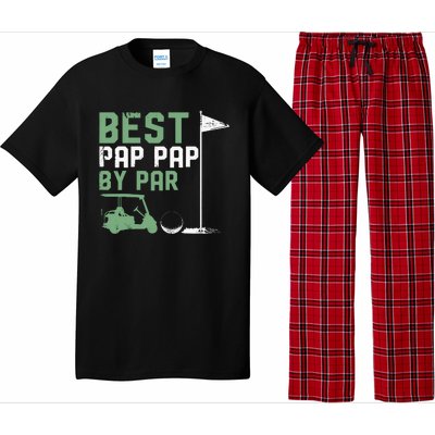 Funny Best Pap Pap By Par FatherS Day Golf Lover Golfer Pajama Set