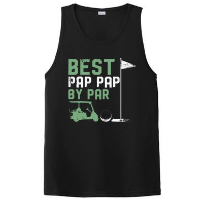 Funny Best Pap Pap By Par FatherS Day Golf Lover Golfer PosiCharge Competitor Tank