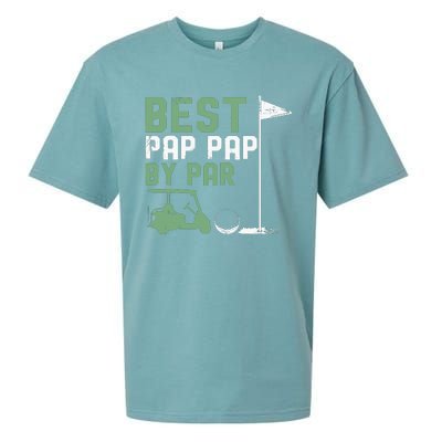 Funny Best Pap Pap By Par FatherS Day Golf Lover Golfer Sueded Cloud Jersey T-Shirt