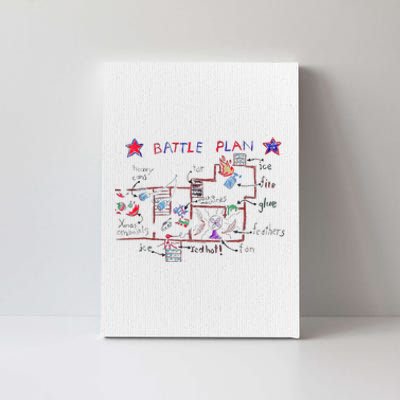 Funny Battle Plan Christmas Home Hand Dawn Alone Xmas Canvas