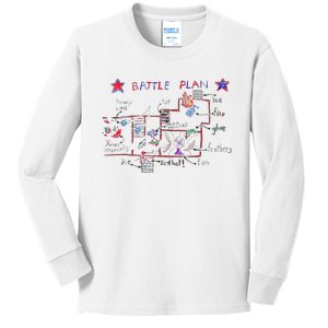 Funny Battle Plan Christmas Home Hand Dawn Alone Xmas Kids Long Sleeve Shirt