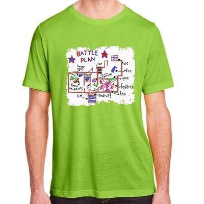 Funny Battle Plan Christmas Home Hand Dawn Alone Xmas Adult ChromaSoft Performance T-Shirt