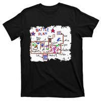 Funny Battle Plan Christmas Home Hand Dawn Alone Xmas T-Shirt