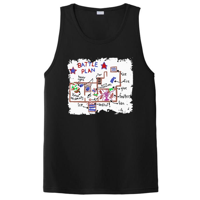 Funny Battle Plan Christmas Home Hand Dawn Alone Xmas PosiCharge Competitor Tank