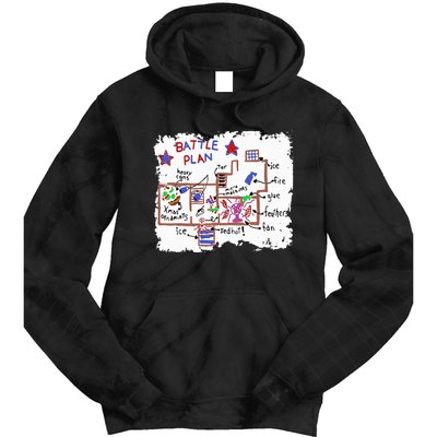 Funny Battle Plan Christmas Home Hand Dawn Alone Xmas Tie Dye Hoodie