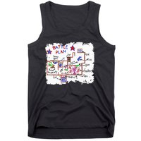 Funny Battle Plan Christmas Home Hand Dawn Alone Xmas Tank Top