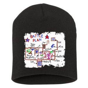 Funny Battle Plan Christmas Home Hand Dawn Alone Xmas Short Acrylic Beanie