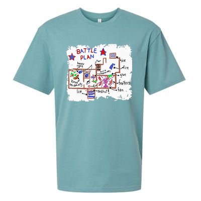 Funny Battle Plan Christmas Home Hand Dawn Alone Xmas Sueded Cloud Jersey T-Shirt