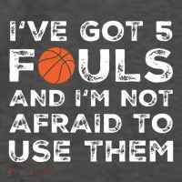 Funny Basketball Player Hoops 5 Fouls Vector Backpack
