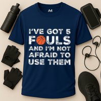 Funny Basketball Player Hoops 5 Fouls Cooling Performance Crew T-Shirt