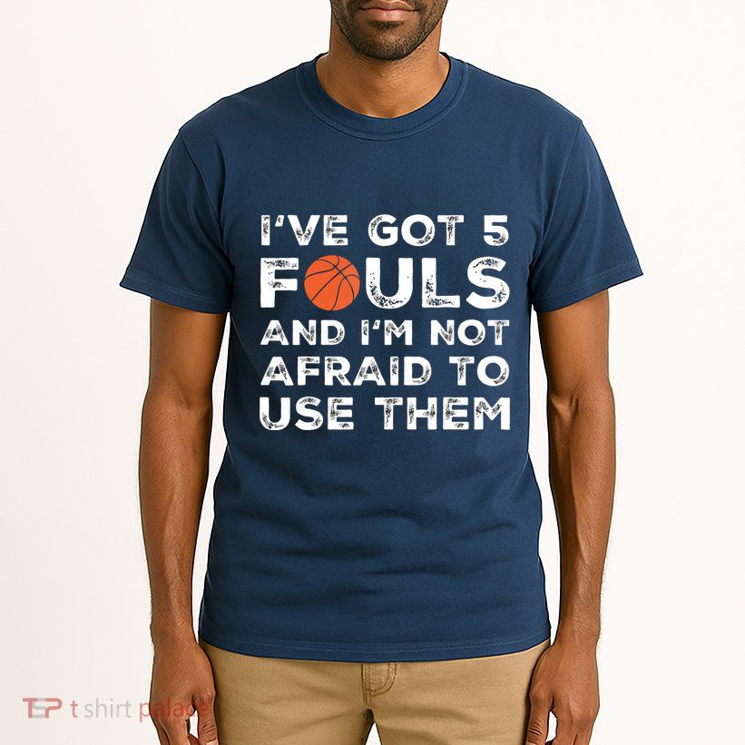 Funny Basketball Player Hoops 5 Fouls Tall T-Shirt
