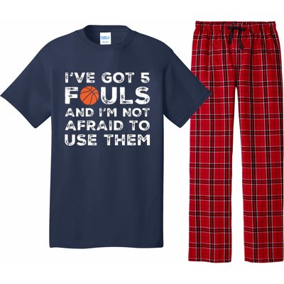 Funny Basketball Player Hoops 5 Fouls Pajama Set