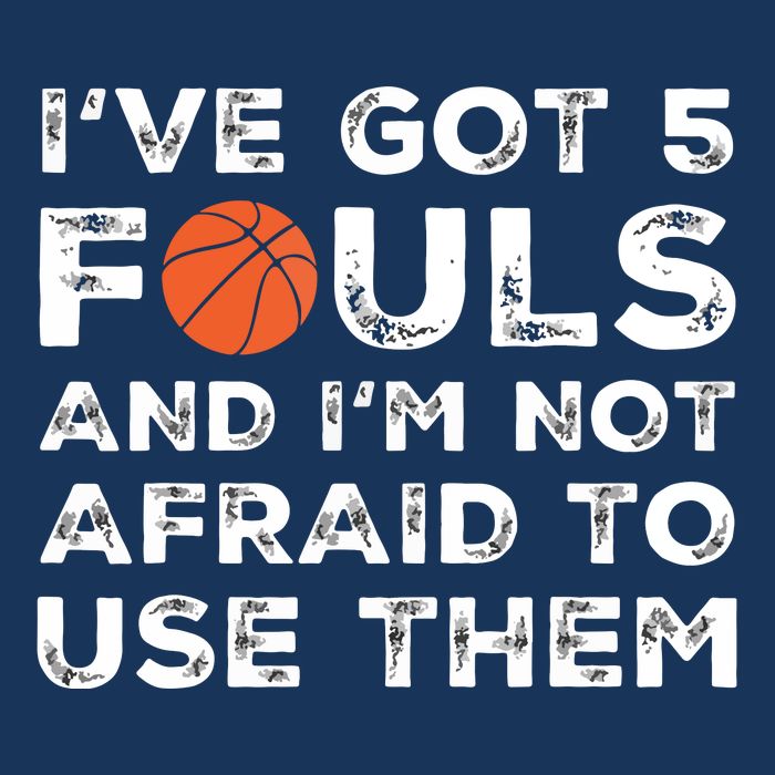 Funny Basketball Player Hoops 5 Fouls Cooling Performance Long Sleeve Crew