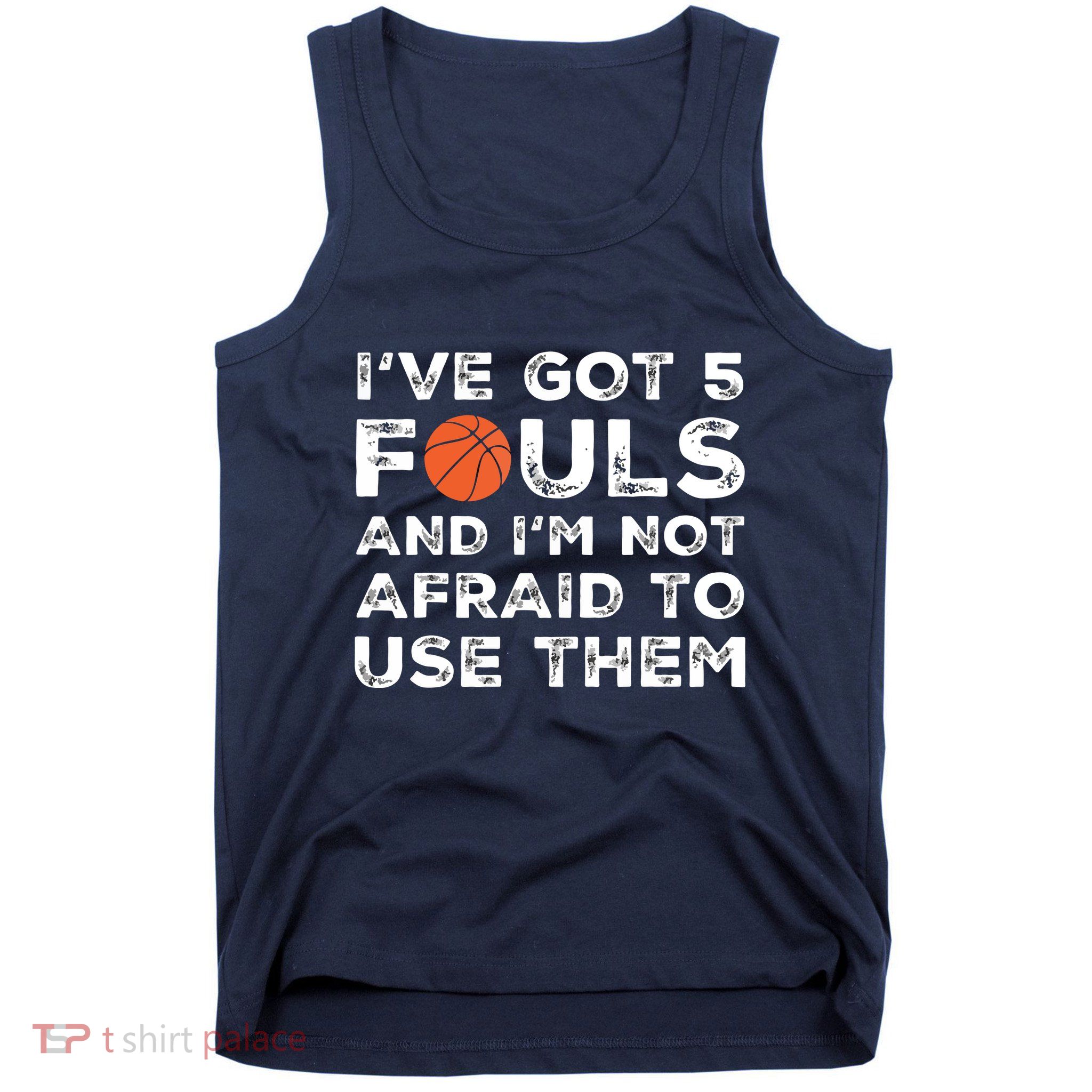 Funny Basketball Player Hoops 5 Fouls Tank Top