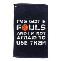 Funny Basketball Player Hoops 5 Fouls Golf Towel