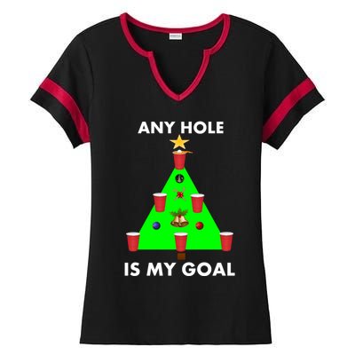 Funny Beer Pong Ugly Christmas Tree Ing Sweater Jumper Meaningful Gift Ladies Halftime Notch Neck Tee