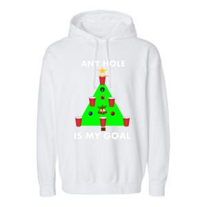 Funny Beer Pong Ugly Christmas Tree Ing Sweater Jumper Meaningful Gift Garment-Dyed Fleece Hoodie